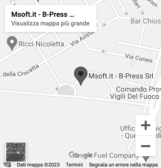 Msoft.it - Piazzale Lombardia 4, Novara - Mappa smartphone